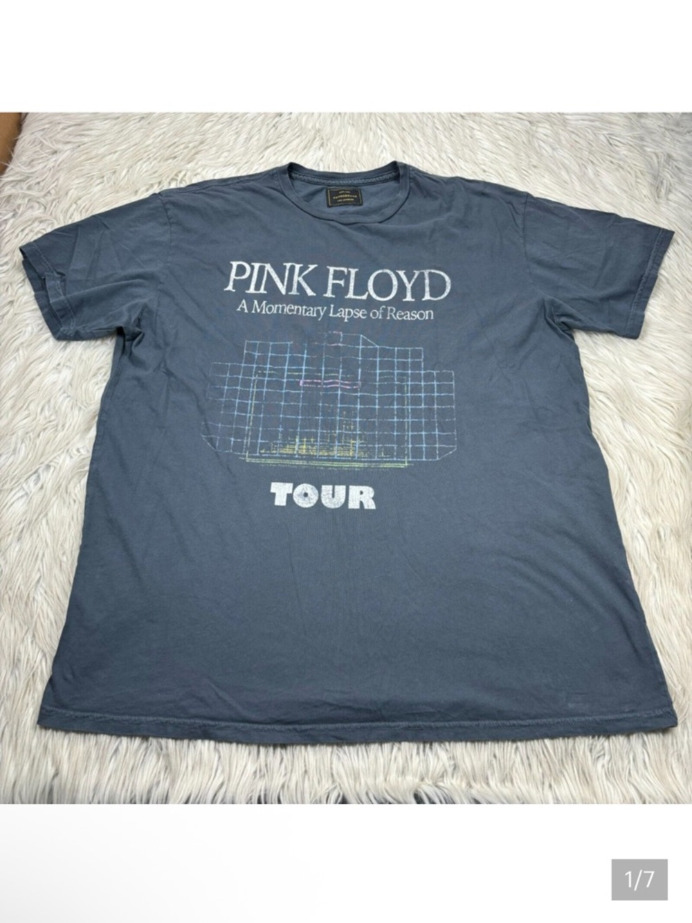 Retro Brand Men's XL Gray Pink Floyd A Momentary Lapse of Reason Graphic Tee